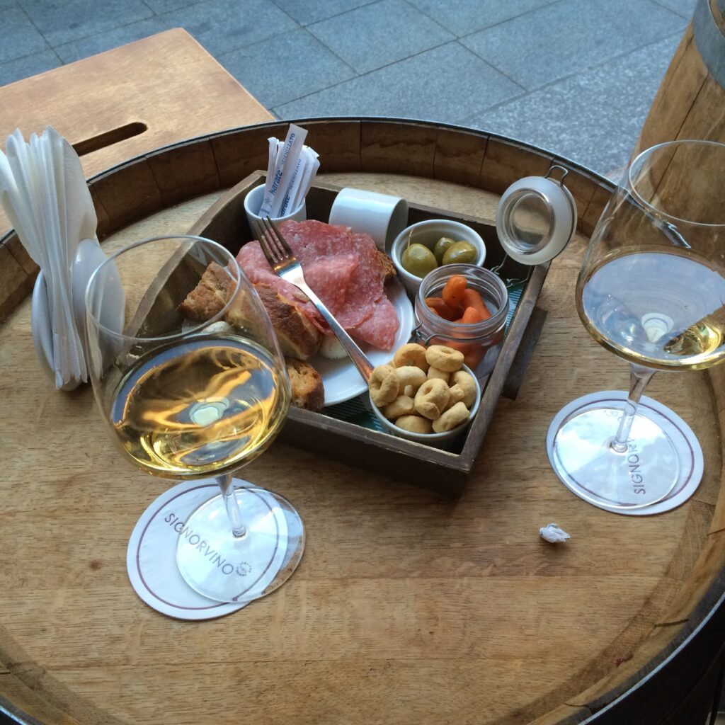 Aperitivo in charming piazzas